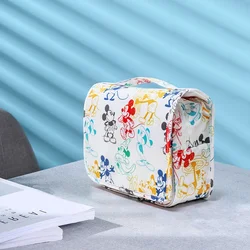 Disney Mickey Mouse portable cosmetic bags make up bag multi-purpose storage coin PU purse cartoon Minnie Makeup storage Cases