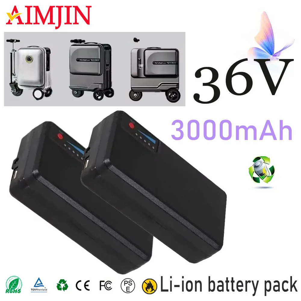 

36V 3000mAh Third Generation Li-ion Battery for Airwheel SE3S SE3T miniT BEKE Airway Electric Luggage, Airline Boarding Allowed