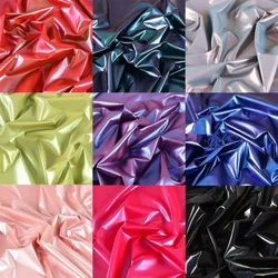 Fantasy Two-color PU Leather Down Jacket Fabric Waterproof Wholesale Cloth Per Meter Apparel Sewing Diy Material