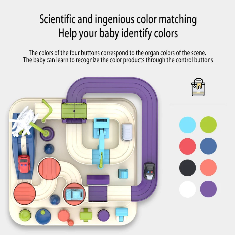 Zestawy torów kolejowych do samochodów wyścigowych Zabawki edukacyjne dla dzieci Gra przygodowa Mechaniczne interaktywne zwierzęta Rakieta kosmiczna Zabawka