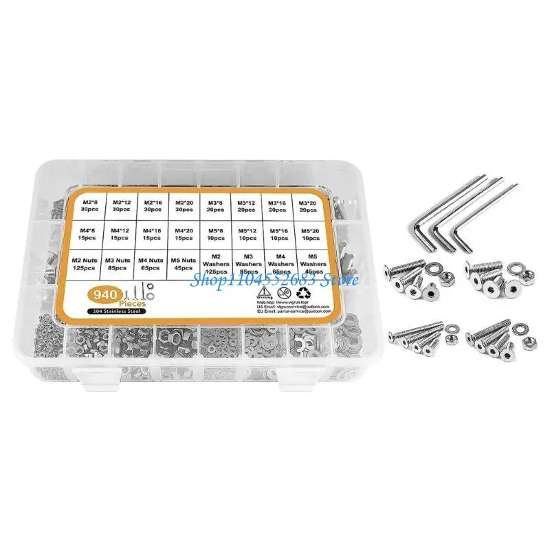 Y6GD Industrial Screw Set Massive Screw Set 950pcs/set Perfect for Various Projects