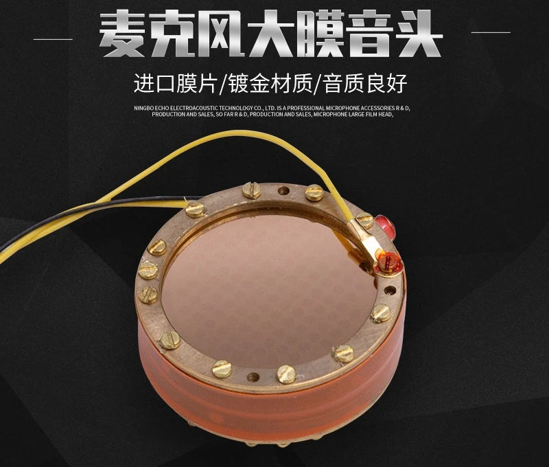 Membrana grande in rame RK-12, testa sonora a membrana capacitiva bifacciale