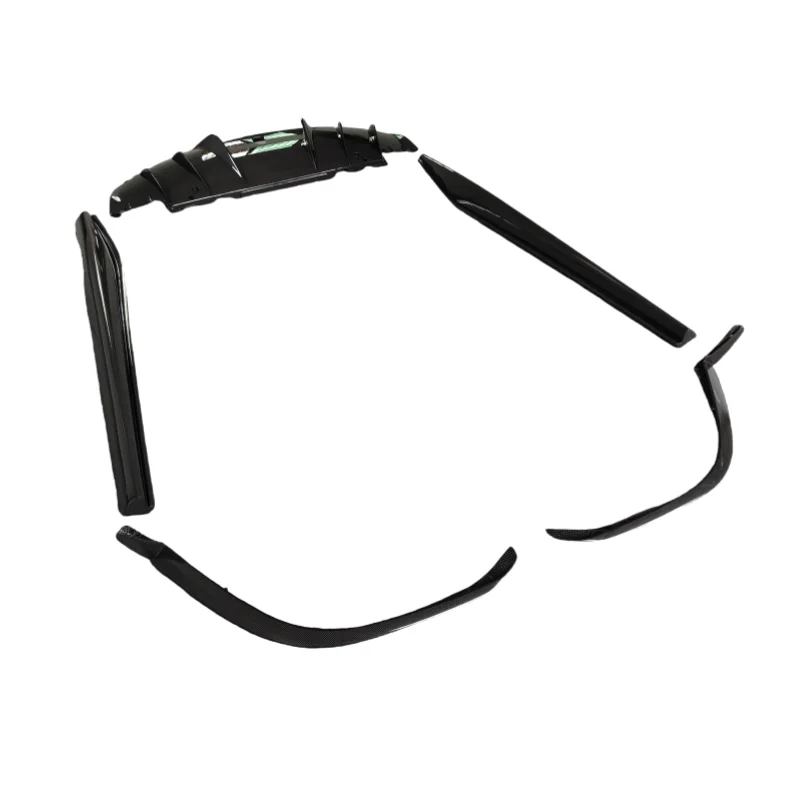 ألياف الكربون الجبهة الشفاه الخلفية الناشر المفسد التنانير الجانبية OEM نمط طقم الجسم لفيراري 296 الترقية على نمط OEM #1