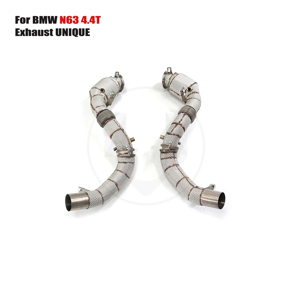 UNIQUE For 2017-2023 Bmw G30 G31 m550i S63 4.4T With insulator downpipe With cat/without cat exhaust pipe