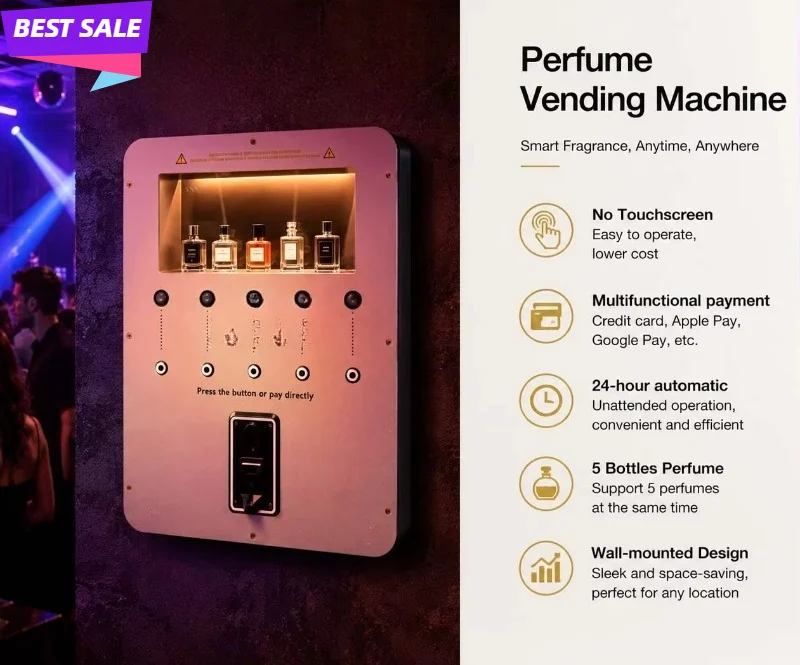 Dispensador de Perfume Automático de Pared, Máquina Expendedora de Perfume de Bajo Costo, Personalizable con Wifi