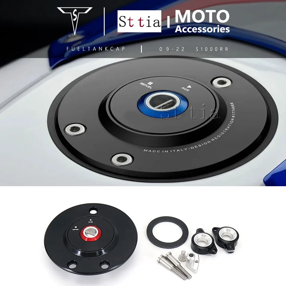 

For BMW S1000RR S1000 RR 2009-2022 2021 S 1000RR New s1000rr CNC Fuel Tank Motorcycle Cap Gas Fuel Tank Caps Cover