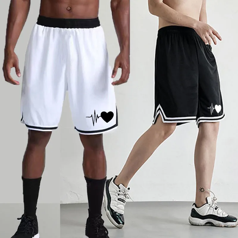 

Fashionable and comfortable summer men's sports shorts, casual cropped pants, loose basketball jacket, thin mesh pants