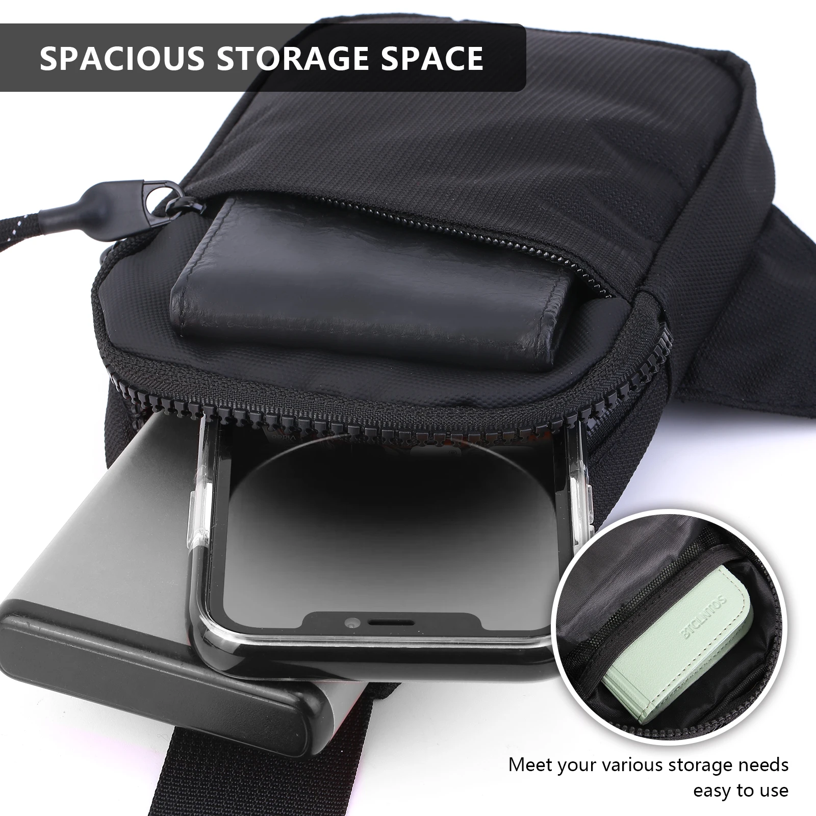 New Sports Chest Bag Men's Ultra-small Mobile Phone Messenger Bag Waist Bag Multi-function Carry-on Bag