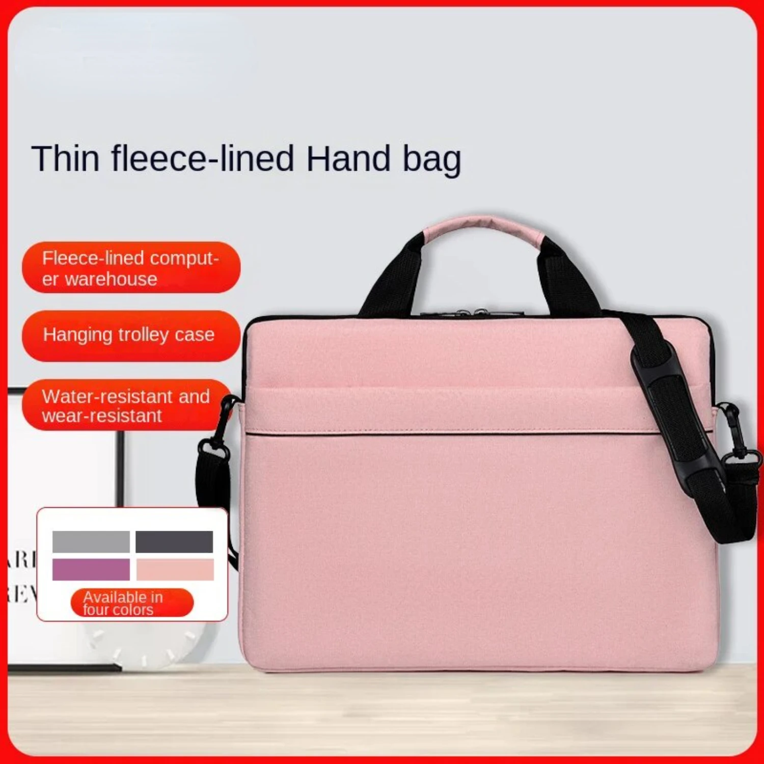 High Quality Portable 14/15.6 Inches Laptop Sling Shoulder Bag for Men and Women - Computer Square Work Bag, Suitable for Work