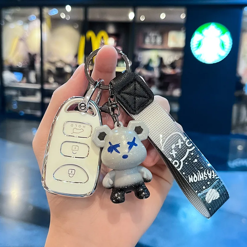 

3+1 Buttons TPU Car Remote Key Case Shell Fob Cover for Hyundai Tucson Sonata Santa FE Carens Accent For Kia Rio Sportage