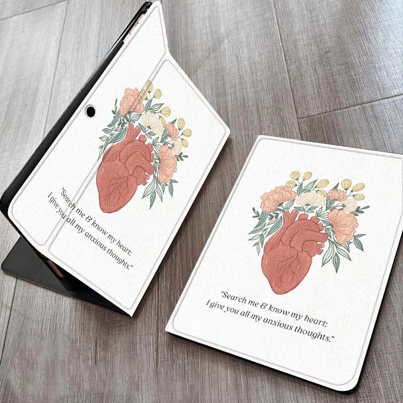 

Cartoon Heart Line Art Case For OPPO Realme Pad Air X 10.36 11 Inch Tablet