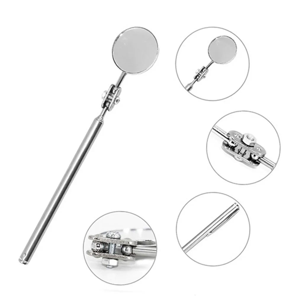 30mm/50mm Car Telescopic Detection Lens Inspection Round Mirror Car Angle View Pen Auto Vehicle Maintenance Inspection Mirror