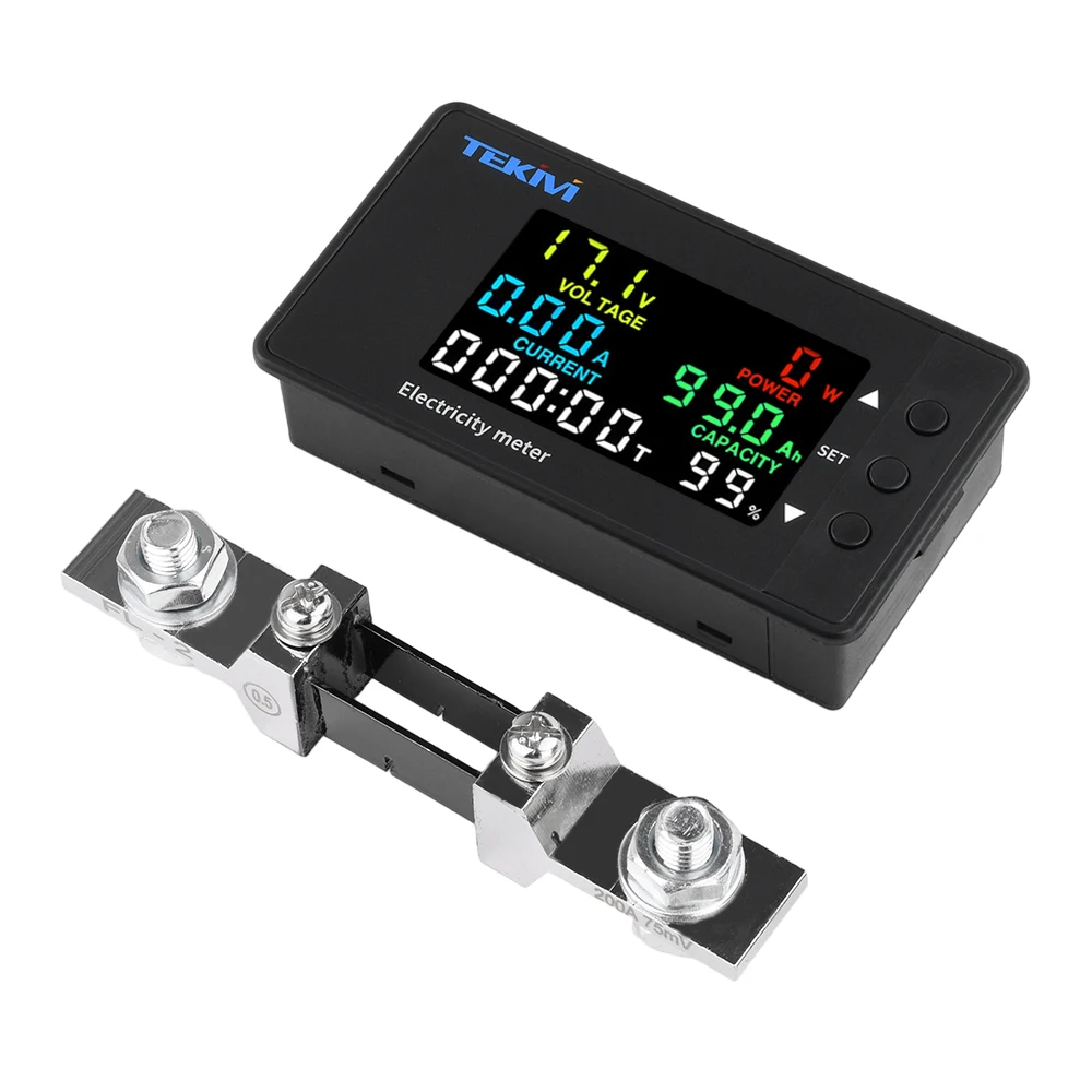 9050-6DH Wattmeter Power Meter Voltmeter Ammeter DC 7.5-100V LED Digital Multifunction Electricity Meter Bidirectional Detection