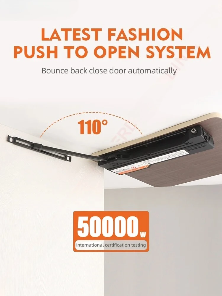 

Автоматический доводчик двери шкафа, чтобы открыть, защелки шкафа, скрытые ручки шкафа, мягкое закрытие для фурнитуры для гардероба