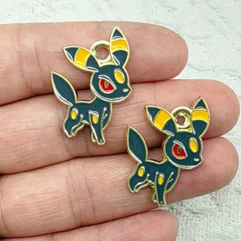 10pcs Alloy Charm Japanese Cartoon Anime Character Earrings Pendant DIY Keychain Necklace Jewelry Accessories Cute Charms
