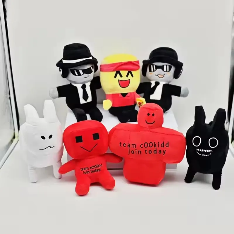

New Forsaken Chance Plush Doll Toy 25cm Cartoon Cute Soft Black Suit Doll Room Decoration Plush Doll Toy For Kid Gift