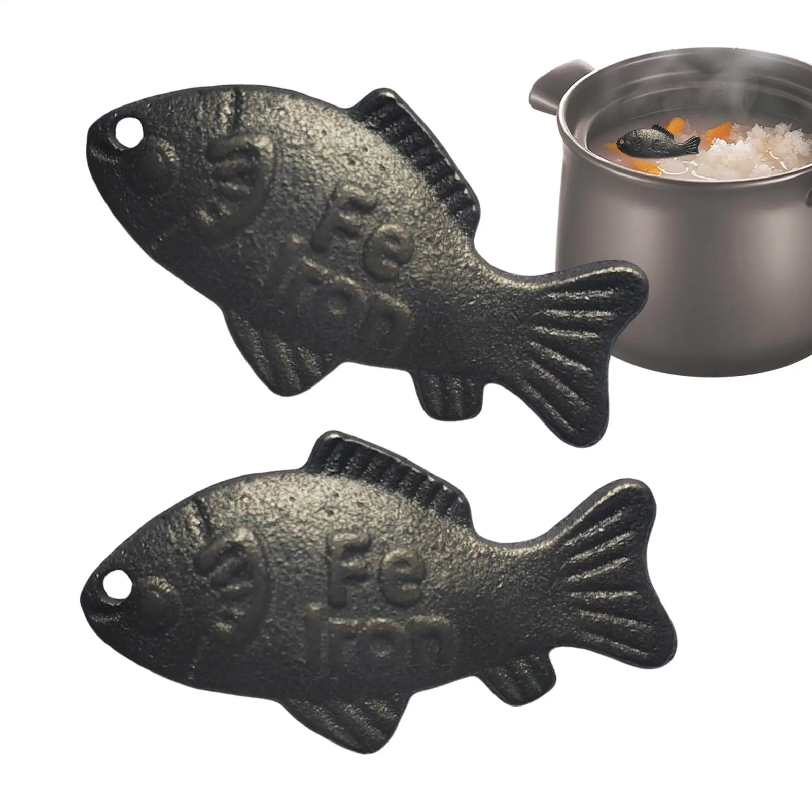 2pcs Iron Fish a Natural Source of Iron Reusable Kitchen Accessories Iron Deficiency Great Iron Supplement Alternative for Women
