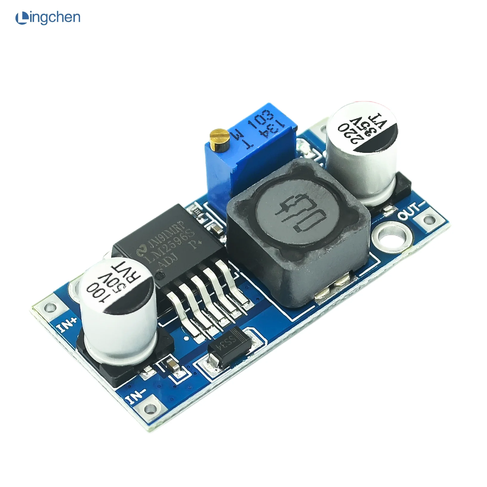 LM2596 LM2596S ADJ Power Supply Module DC-DC Step-down Power Supply Regulator Module 3A Voltage Regulator 24V 12V 5V 3.3V