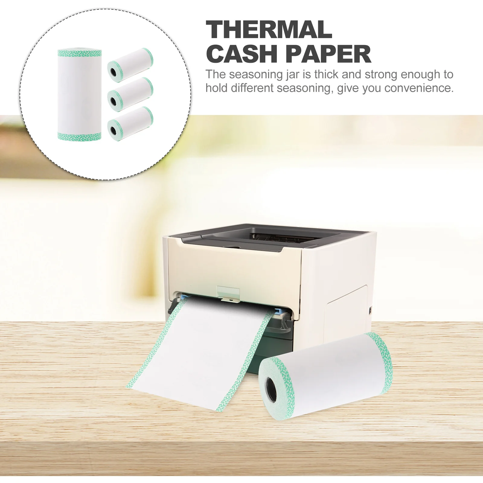 4 Rolls Thermal Printing Paper Multipurpose Receipt Cash Paper Rolls for Hospital Shop Office Restaurant Use Thermal Papers