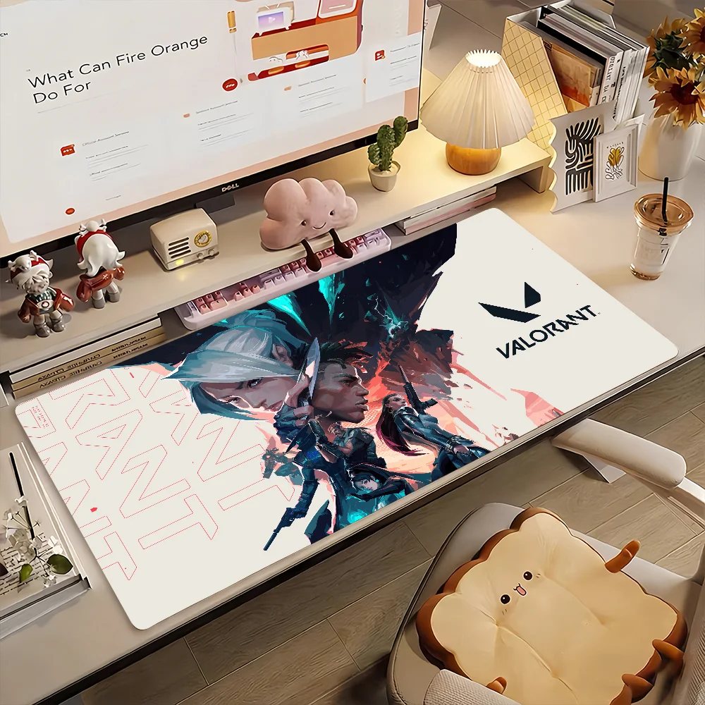 Game V-Valorant-S Mouse Pad Computer Laptop Rubber Non-slip Mouse Mat Mousepad Gamers Decoracion Desk Mat