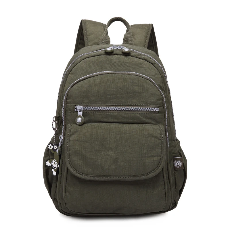 Highend A4 Large Capacity Nylon Men Women Backpack Girl Lightweight Waterproof Schoolbag Travel Bag Blue Red Purple Green M1503