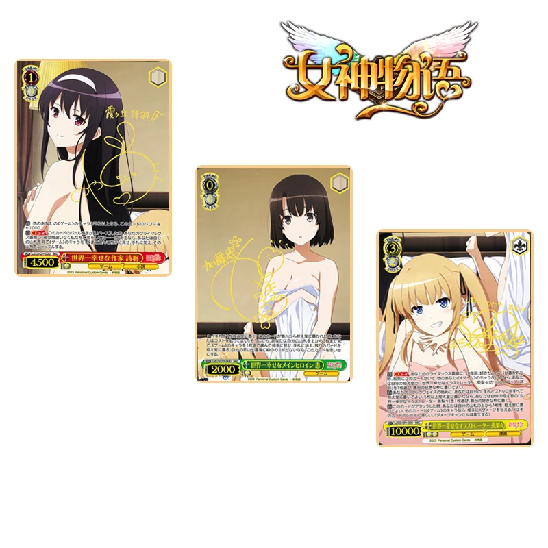 

Goddess Story Diy Homemade Card Anime Character Megumi Kato Eriri Spencer Sawamura Collectible Card Christmas Birthday Gift