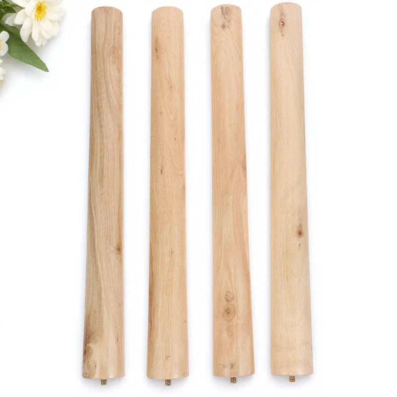 

4Sets Wooden Furniture Legs Premium Wood Material Smooth Finish Replacement Feet for Sofa Bed Table Cabinet Sturdy Load-Bearing