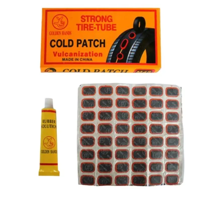 24/48Pcs Bicycle Tyre Puncture Repair Patches Fast Self-Adhesive Tire Protection Pad for Cycling Emergency Road Trip Use