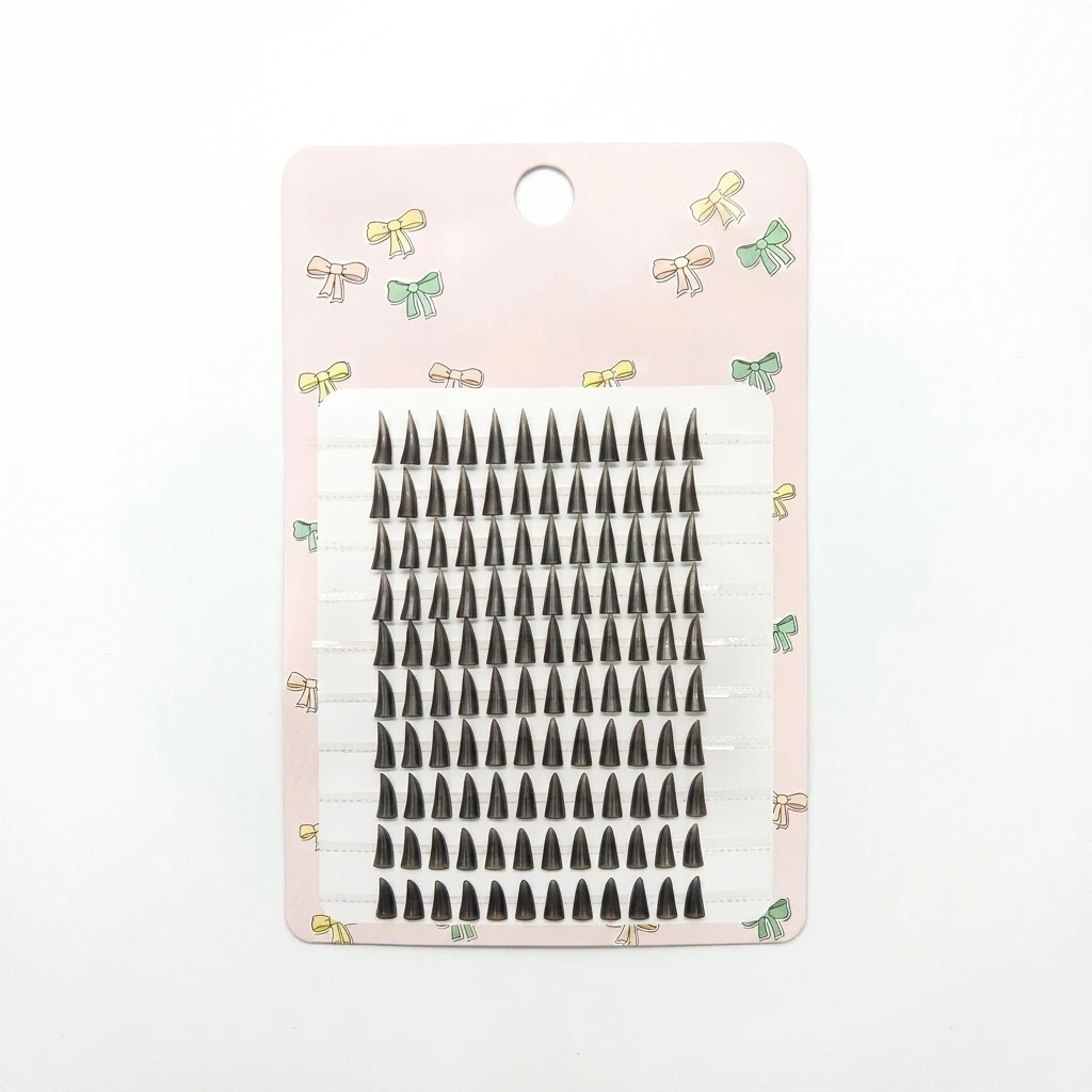 10rows Girl Group 5.0 False Eyelashes Artificial Fiber For Daily Makeup Natural Kpop Style Invisible Band C Curl Lash Extensions
