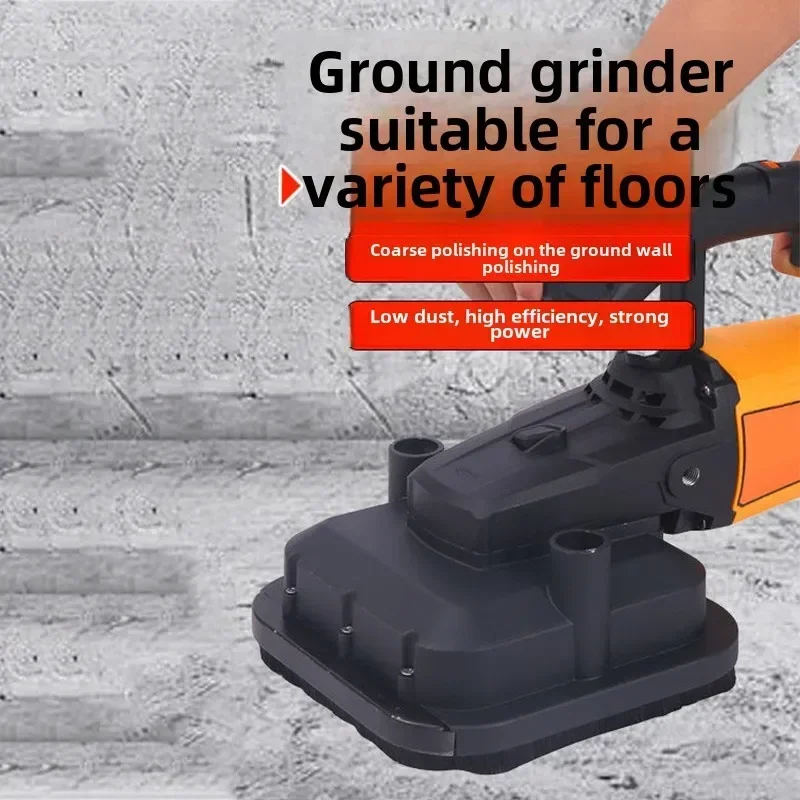 

3800W Wall Grinding Machine Handheld Four-wheeled rough Dust-free Plasterer with Extension Rod walls concrete floors Polish tool