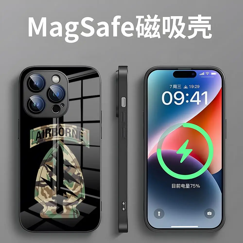 Delta Force Special Forces Army Phone Case For iPhone 15 Pro 11 Max 12 14 13 Alex Mirror For Deluxe Magsafe Wireless Cover