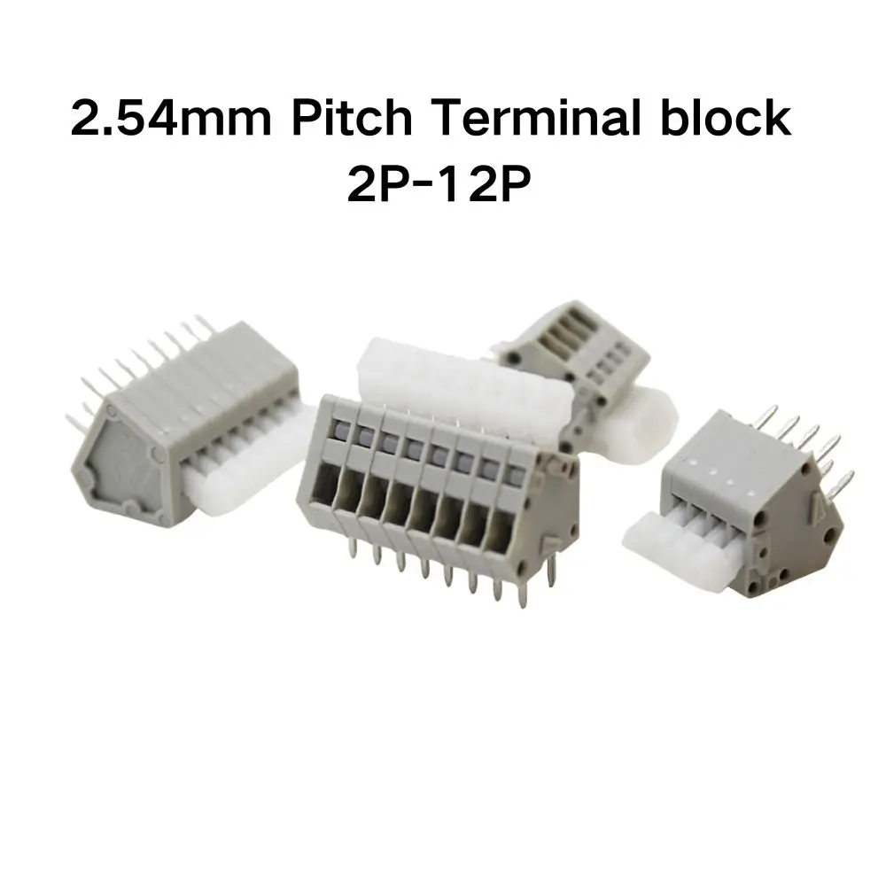 2.54mm pitch spring screwless terminal block DG240-2.54 KF240