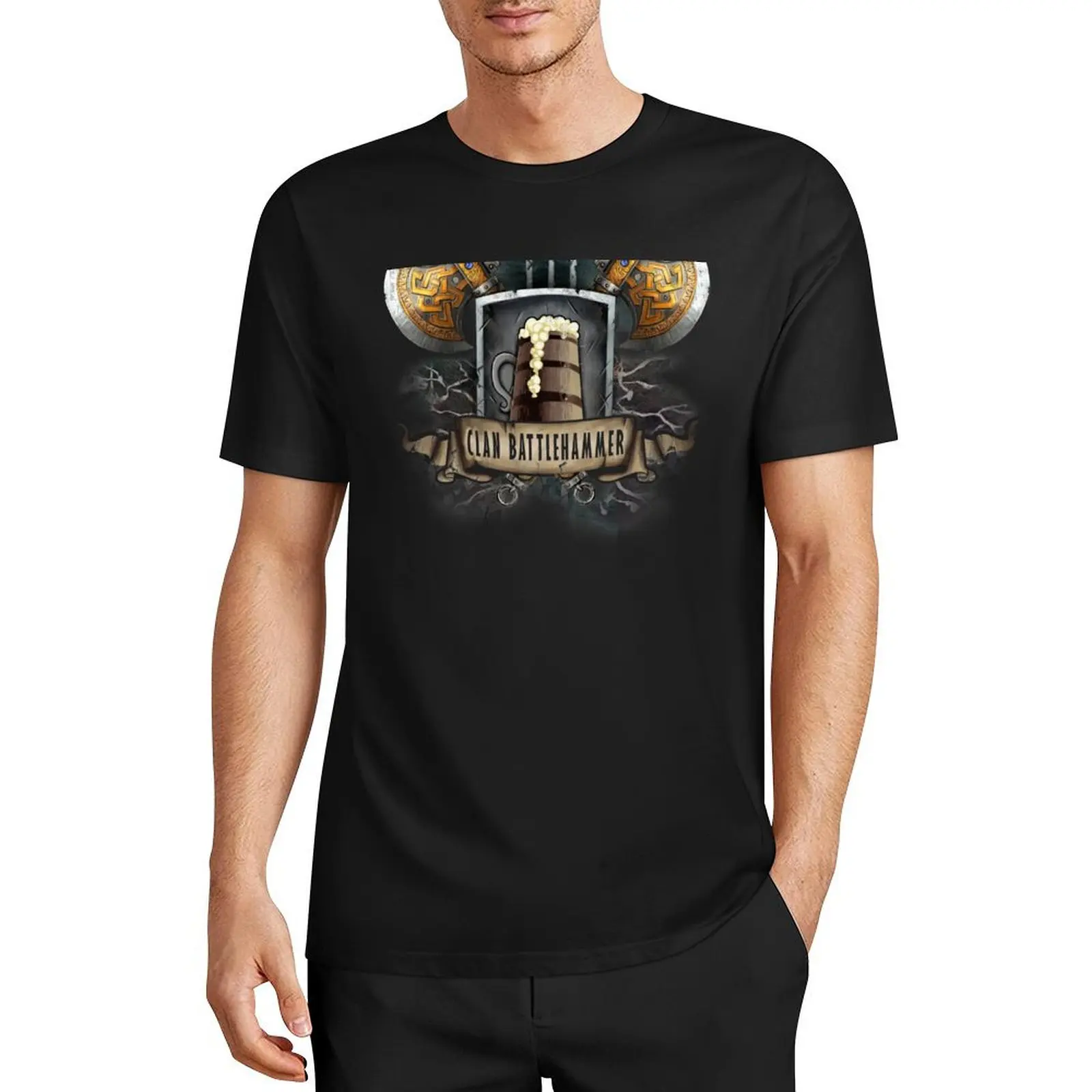 Clan Battlehammer Mithral Hall Dwarf Faerun Fourthpeak Frost Hills T-Shirt graphics oversized graphic tee mens designer t shirt