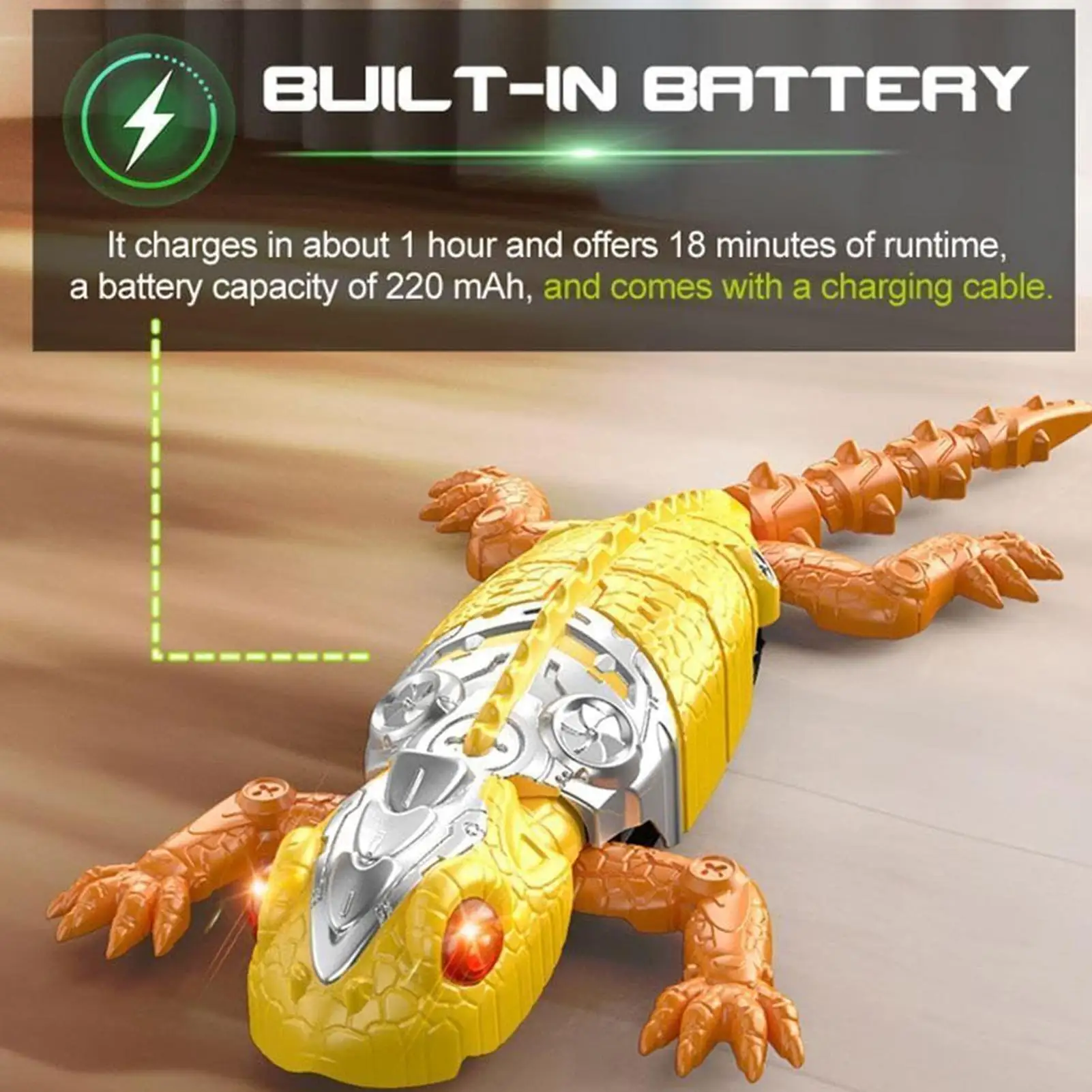 

Гусеничный геккон, забавная вращающаяся на 360 градусов настенная гусеничная игрушка геккон с дистанционным управлением для мальчиков и девочек дошкольников, учеников, подростков, Хэллоуина