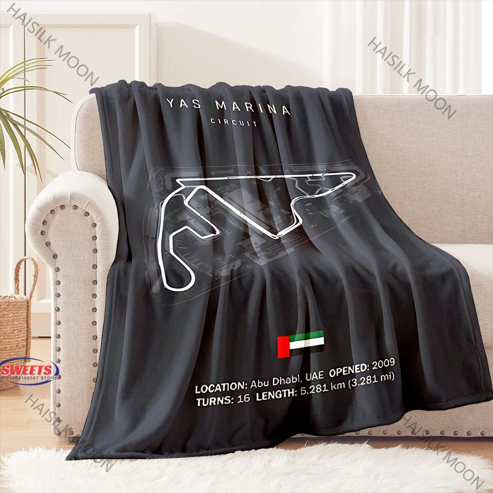 1 قطعة Nurburgring F1 بطانية المسار الدولي لغرفة المعيشة غرفة نوم أريكة مكتب الترفيه هدية عيد ميلاد لابن الزوج أبي #6