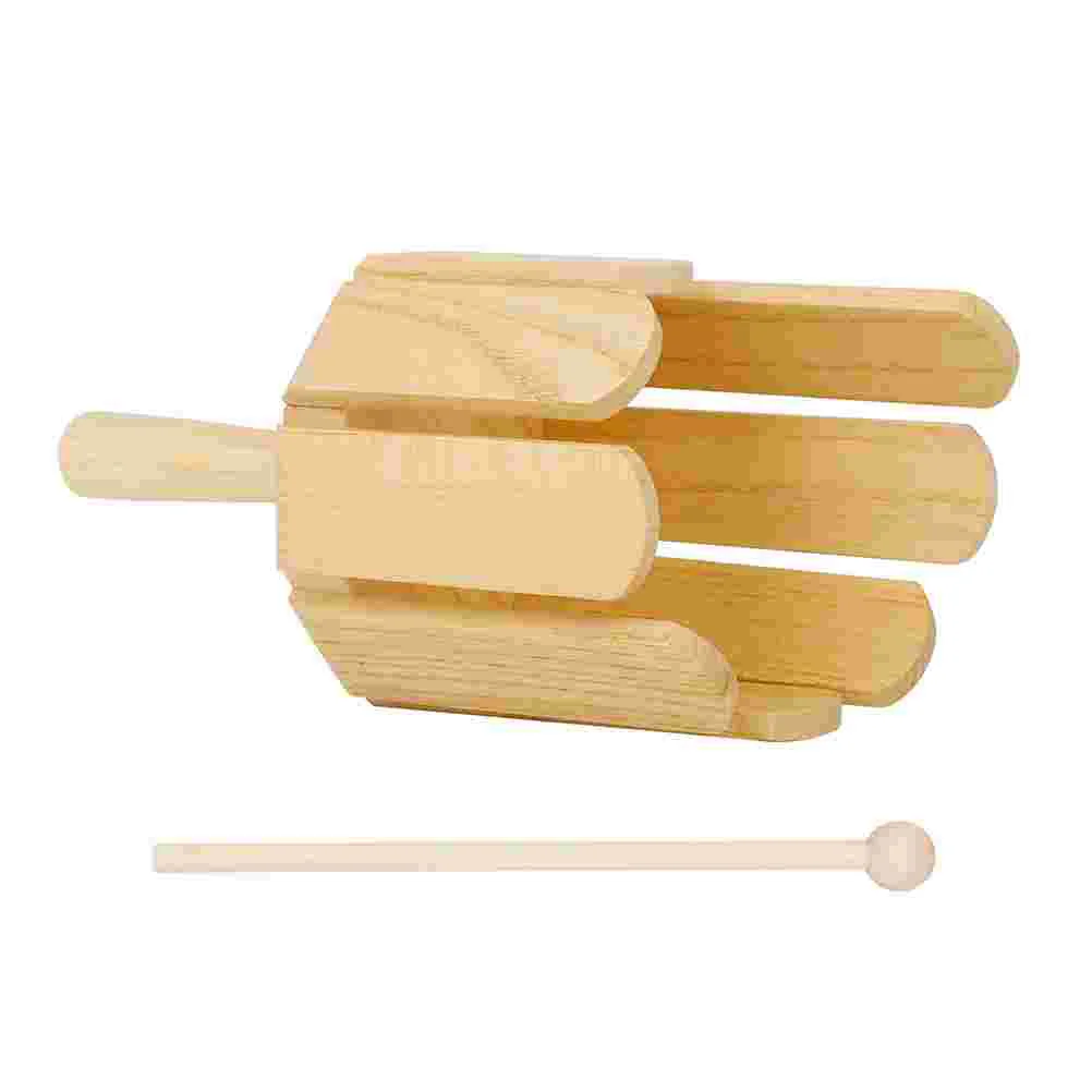 Kids Musical Toys Baby Solid Wood Childrens Simple Percussion Instrument for