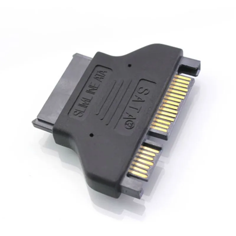 SATA 7+15 22pin male to mini Slim SATA 7+6 pin 13 pin female converter adapter