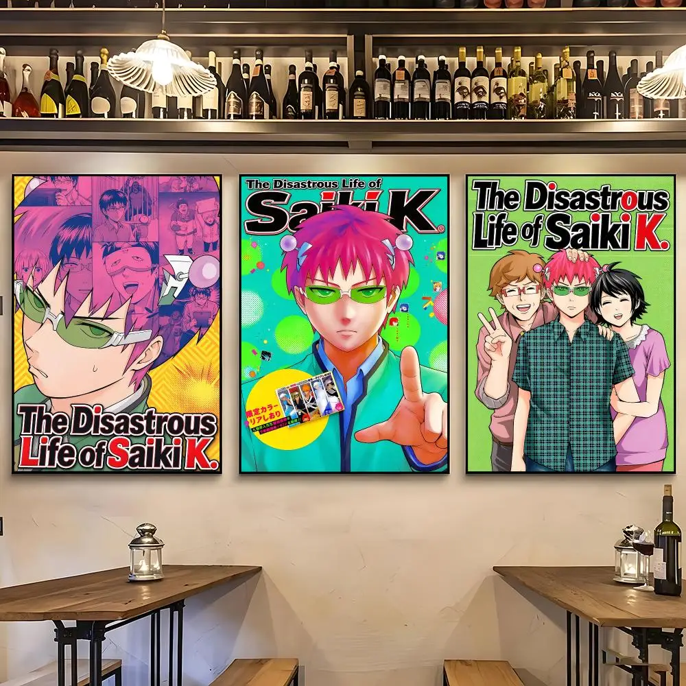 anime Saiki K Poster Poster HD Printing Nordic Style Home Decor Wall Art for the Living Rooms Hallways Gift Giving