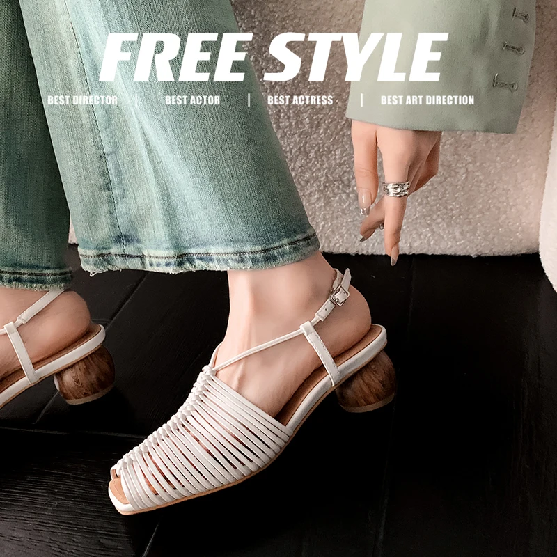 

Woman Summer Sandals Rome Style Retro Shoes Narrow Band Ladies Silver Gold Gladiator Shoes Peep Toe Sandalias