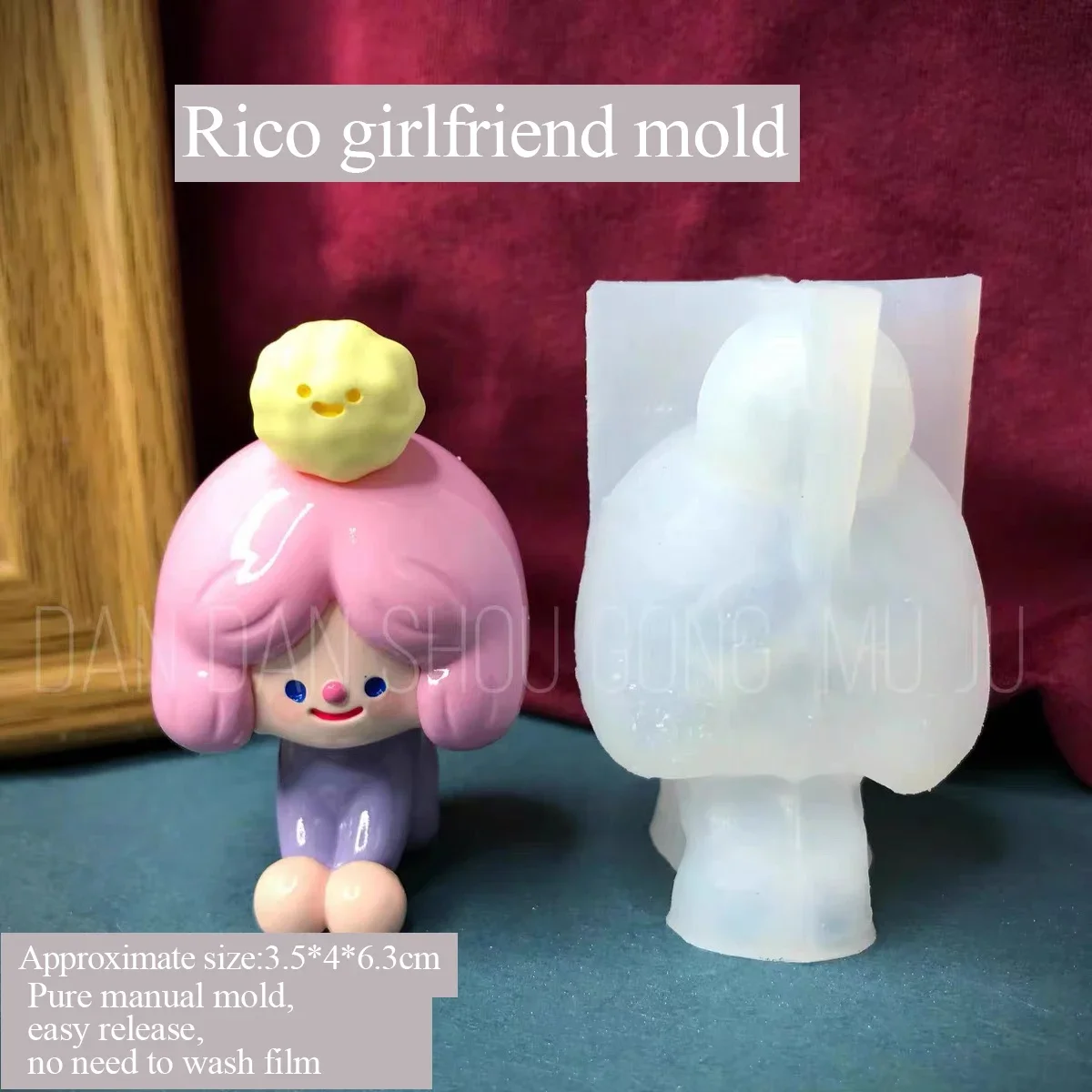 DIY Drop Glue Aromatherapy Plaster Mold, Frosted Finish, Handmade Silicone abrasive, Girls' Gift, Cute