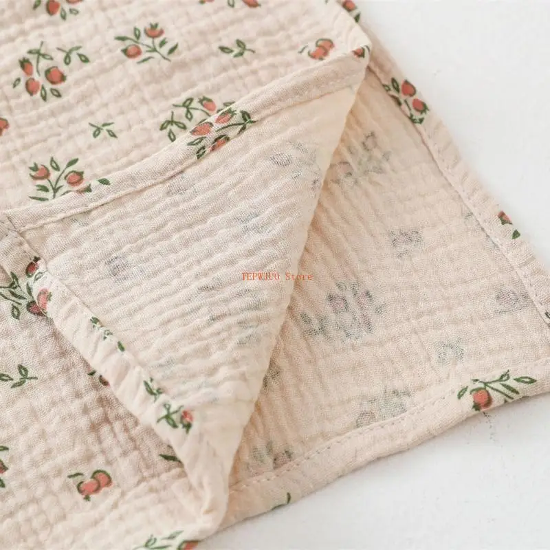 بطانية أطفال U50F للجنسين بنين بنات الحضانة بطانية القطن منشفة الطفل