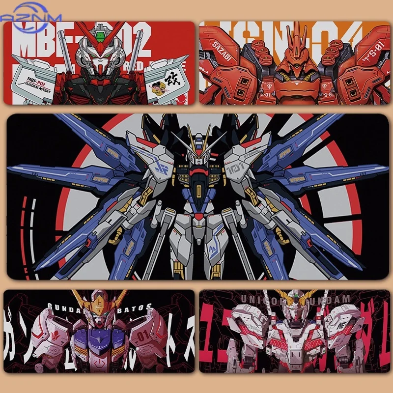 Custom XXL Large Mousepad Keyboard Pad Sinanju Sazabi Char's Zaku Freedom Astray Wing Unicorn Barbatos Gundam Gaming Mouse Pad