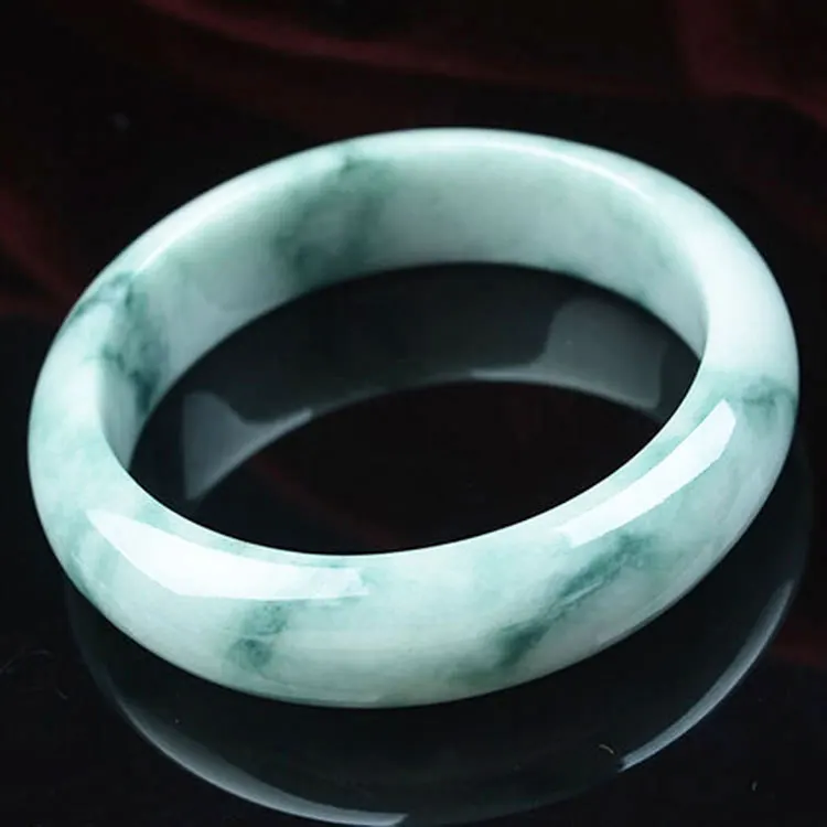 

Certified Myanmar Grade A Jadeite Ice Floating Jade Bracelet Women Burma Jade Bangle Healing Gemstone Fine Jewelry Ladies Gifts