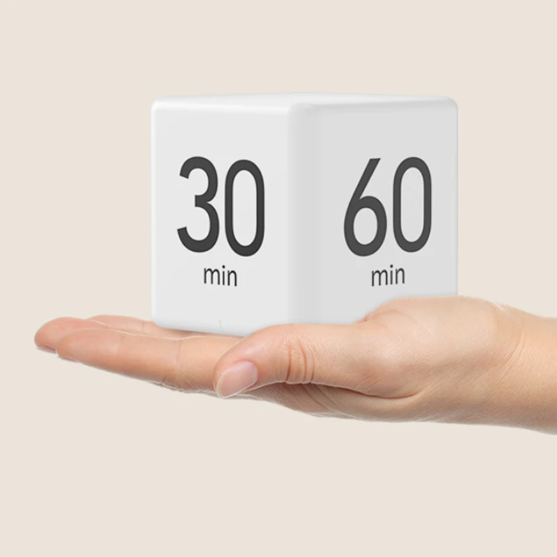 Kitchen Timers Cube Kitchen Timer LCD Timer Countdown Reminder Mini Kitchen Alarm Clock Self-Disciplined Time Management Timer