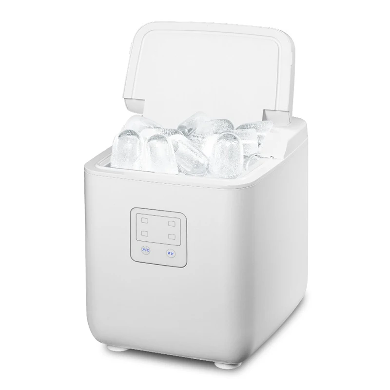 

DBJ-10A Home Small Ice Machine 1L Water Tank 15kg/24H Round Ice Production Automatic Rapid Ice Maker Small Bar Coffee Shop