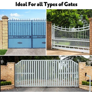 WiFi kontrolliert PKM C02 Double Gate Opener Kit Resistant Solar Solar für Schwungstüren bis zu 16 Fuß (Fuß) 880 Pfund Universal Port 12 Haupt Solar Sales Electric Portao - №8