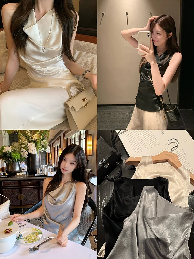 

Женский летний топ из крепа с плиссировкой на талии, свободного кроя, оригинальный дизайн, верхняя одежда