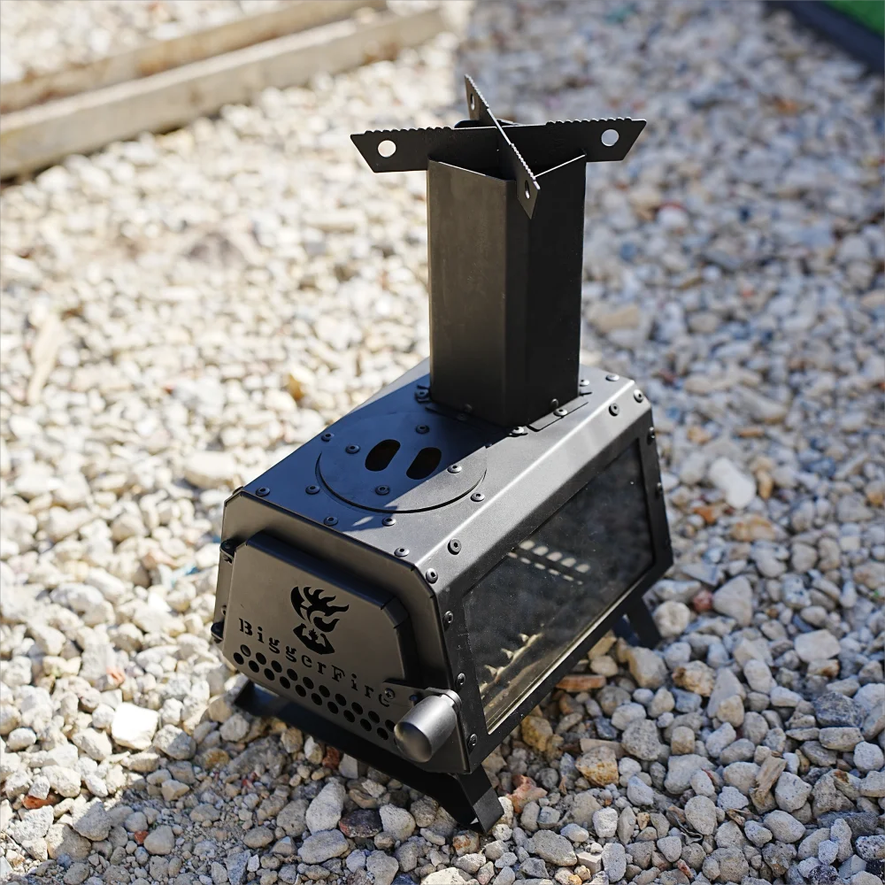Nowy projekt Przenośna, wielop – Outdoor Camping Wood Burning Stove recenzja i cena