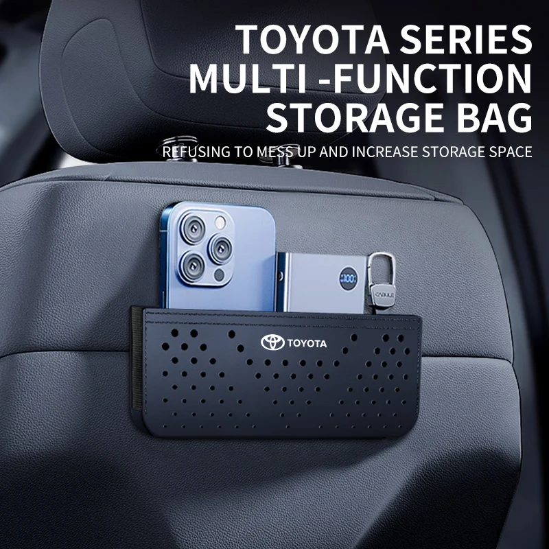 

Автомобильная кожаная сумка для хранения, ящик для хранения, многофункциональный автомобильный боковой карман, органайзер, кожаный клейкий автомобильный карманный чехол для Toyota CHR