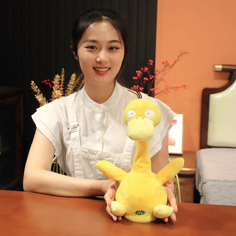 30Cm Nhảy Múa Psyduck Sang Trọng Đồ Chơi Anime Hoạt Hình Pokémon Điện Búp Bê Ca Hát Và Thu Âm Pokemon Psyduck Trẻ Em Quà Tặng Sinh Nhật